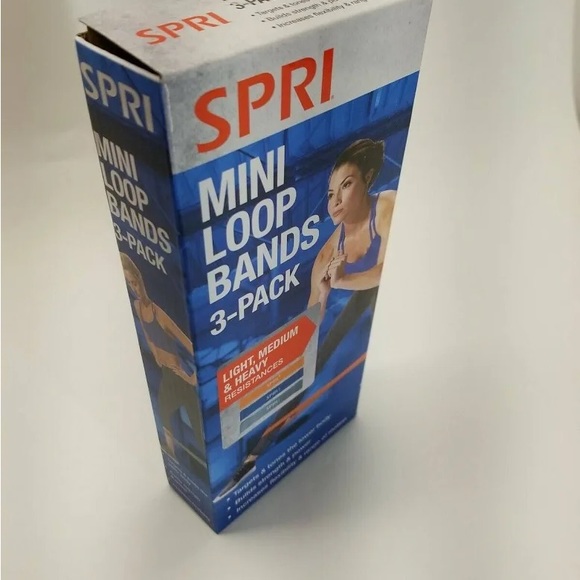 SPRI Mini Loop Exercise Bands Set of 3 - Light, Medium, Heavy Resistance NIB - Picture 6 of 6